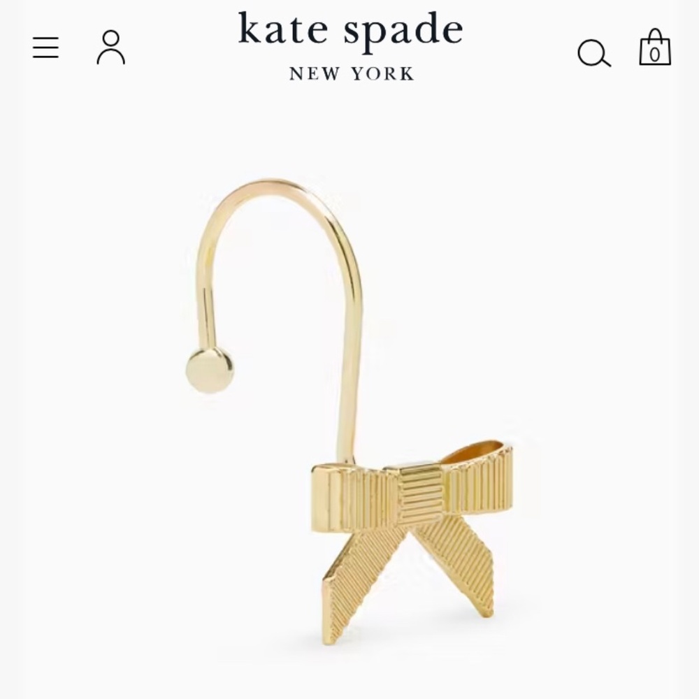 ISO Kate Spade Gold Bow Shower Hooks